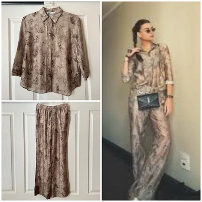 Nuevo Conjunto de Lujo Zara $160 Dos Piezas Co Ord Bordado Cuentas Extra Pequeño XS Foto 1 de 4