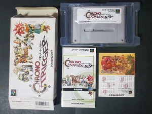 SFC Chrono Trigger Super Famicom with box and manual, mini calendar included - Picture 1 of 4