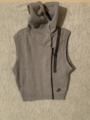 Nike Tech Polar Cremallera Completa Sin Mangas Sudadera con Capucha Chaqueta Chaleco Sudadera Roja Etiqueta S Foto 1 de 4