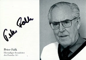 Peter Falk Ehemaliger Porsche Rennleiter der Porsche AG Top Karte 10x15 - Bild 1 von 1