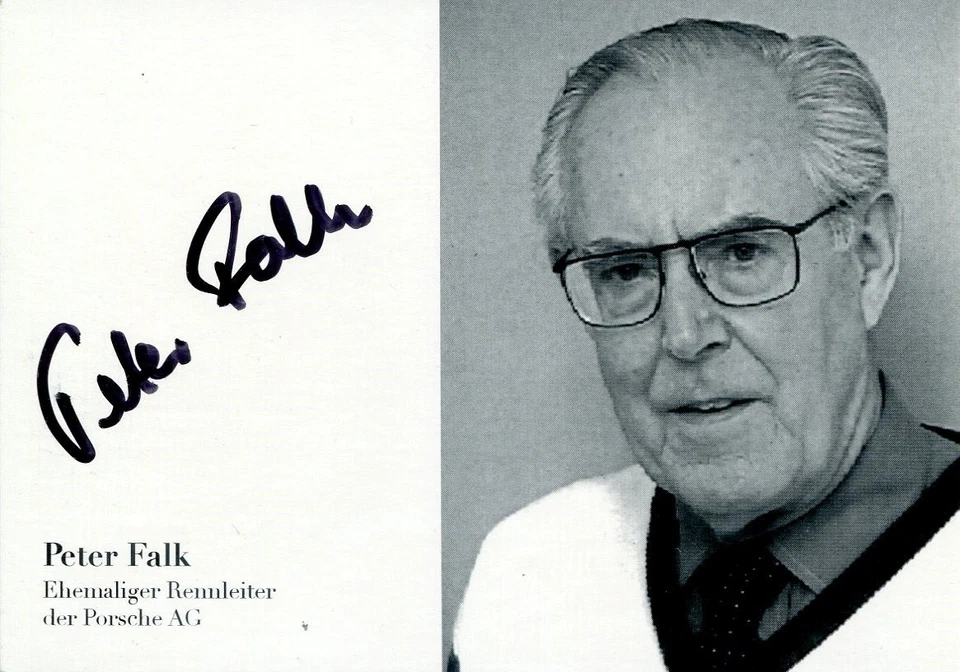 Peter Falk Ehemaliger Porsche Rennleiter der Porsche AG Top Karte 10x15 - Bild 1 von 1