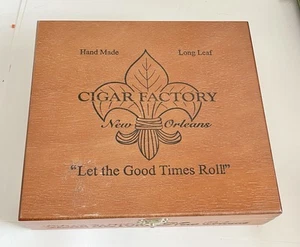 Nueva Orleans Cigar Factory Let the Good Times Roll Caja de cigarros vacía - Imagen 1 de 7