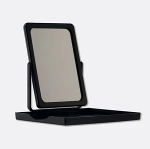 Mary Kay Travel Folding Mirror with Tray & Carrying Case, Black, New - Picture 1 of 4