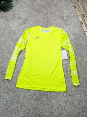 Nike Dri-Fit Shirt Womens S Small Hi Vis Yellow Long Sleeve Crew  $42.00 NWT - Image 1 of 4