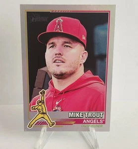 2025 Topps Heritage MIKE TROUT 1976 Redefined HOLOGRAPHIC Foil #76R-15 Angels - Picture 1 of 2
