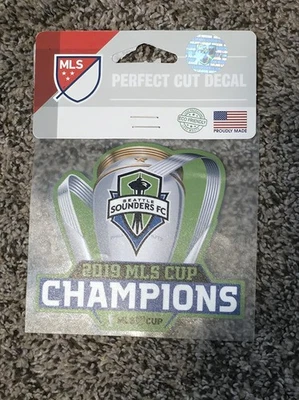 Calcomanía/pegatina Seattle Sounders 2019 MLS Champions corte perfecto WinCraft Foto 1 de 2