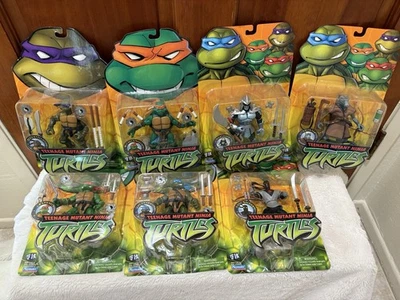 2002 Playmates Teenage Mutant Ninja Turtles TMNT Full Set Of 7! NEW IN BOX - Image 1 of 4