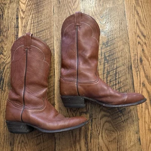 Tony Lama Herren Gr. 11 D Leder Cowboy Western Stiefel #5084 COGNAC BRAUN - Bild 1 von 12