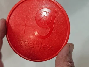 ** Rot ** Graflex ** 3-1/8" Durchmesser Slip-On Objektivdeckel ** - Bild 1 von 3