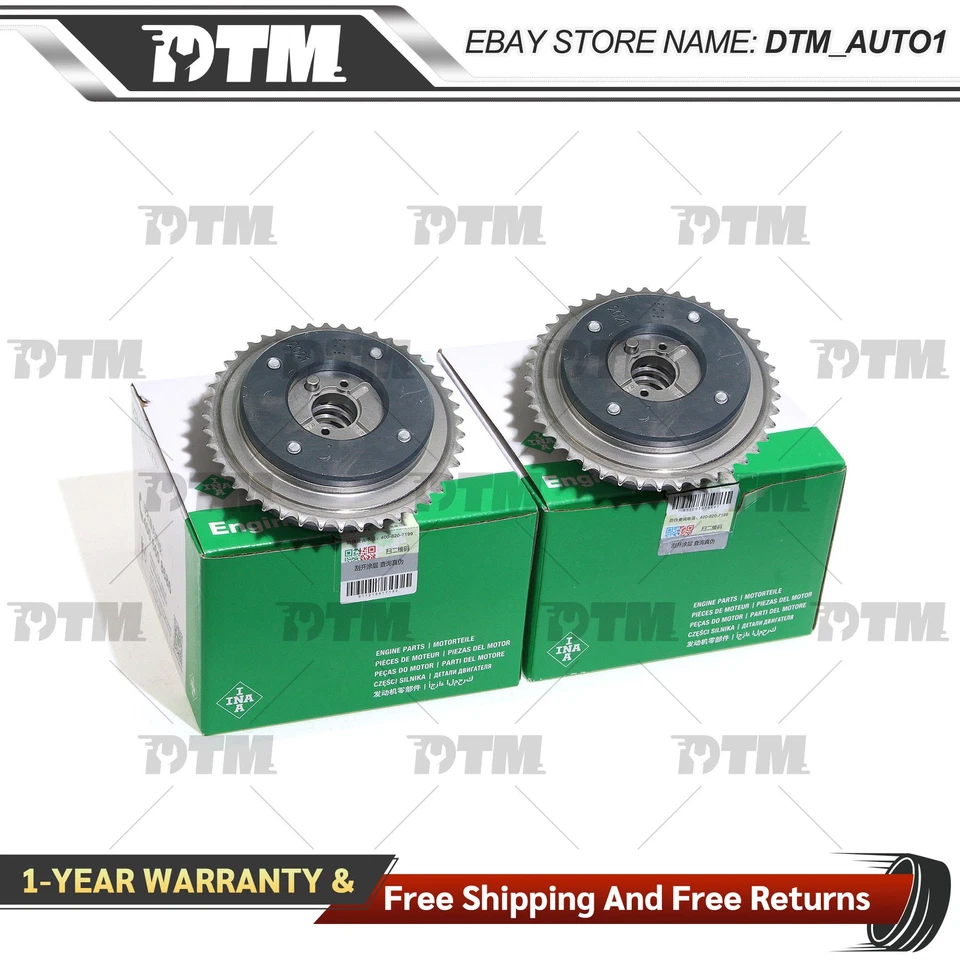 2x Ajustador de árbol de levas para Mercedes-Benz C230 cupé/sedán 2710500847 2710501047 Foto 1 de 4