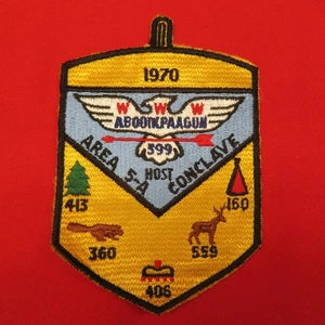 Boy Scout 1970 Area 5-A Conclave 399 Host Order Of The Arrow Patch F2512B1 - Picture 1 of 2