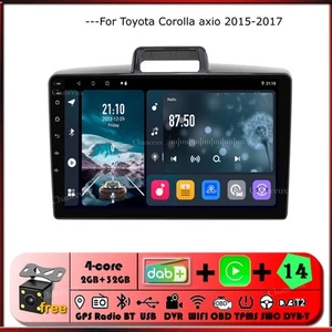 9"Android 14 Head Unit Radio Carplay GPS SAT Navi For Toyota Corolla axio 15-17 - Picture 1 of 12