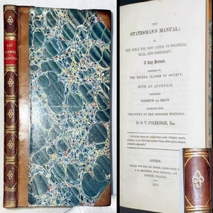 1816 STATESMAN'S MANUAL SAMUEL TAYLOR COLERIDGE 1ST EDITION SERMONS 2 IN 1 BIBLE - Picture 1 of 19