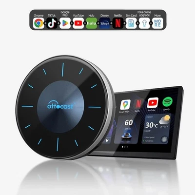 OTTOCAST P3 AI Box YouTube Netflix HDMI Wireless CarPlay Android Auto Adapter - Bild 1 von 4