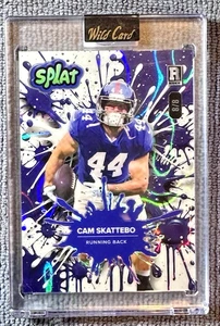 2025 Wild Card Splat Cam Skattebo RC Lava Blue 8/8 New York Color Match - Picture 1 of 2