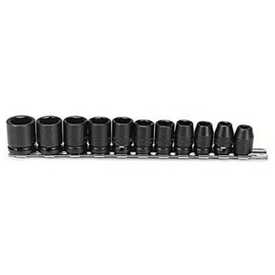 Stanley J72202 11 Piece 6 Point 3/8" Drive Metric Impact Socket Set - Image 1 of 1