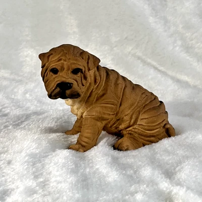 Figura de colección The Canine Collection Shar Pei perro cachorro 3" con etiqueta Tailandia Foto 1 de 4