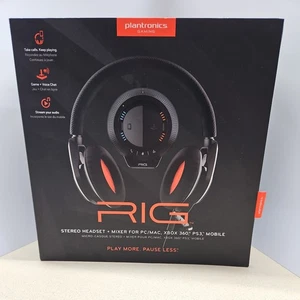 Plantronics Rig Black Headband Headsets for Multi-Platform- Brand New - Unopened - Picture 1 of 7