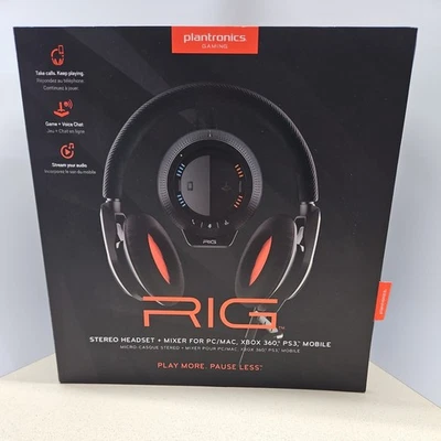 Plantronics Rig Black Headband Headsets for Multi-Platform- Brand New - Unopened - Image 1 of 4