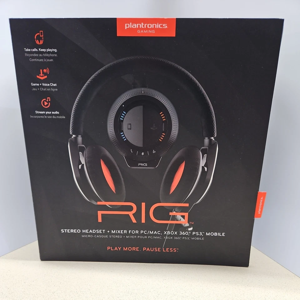 Plantronics Rig Black Headband Headsets for Multi-Platform- Brand New - Unopened - Image 1 of 4
