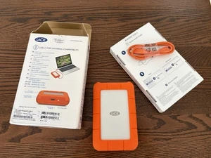 LaCie Rugged 4TB USB C 3.0 External Portable Hard Drive - Picture 1 of 1