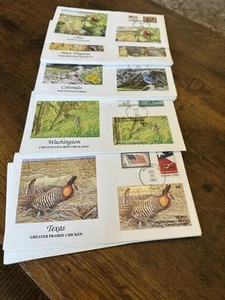 Rare 35 circulated US stamps - 1980s Bird National Audubon Society BEAUTIFUL! - Picture 1 of 6