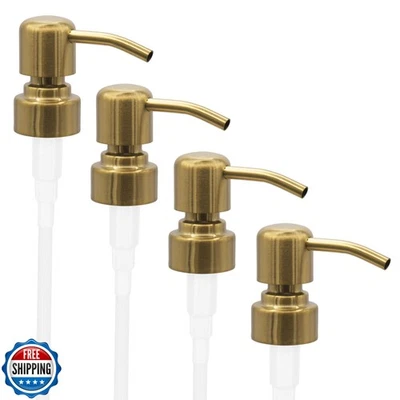ALTGLAS Four Pack - 4X Stainless Steel Soap Dispenser Pump 'Zagreb' as Replac - Image 1 of 4