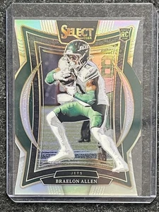 2024 Panini Select #10 Braelon Allen Silver Prizm Die Cut New York Jets RC - Bild 1 von 2