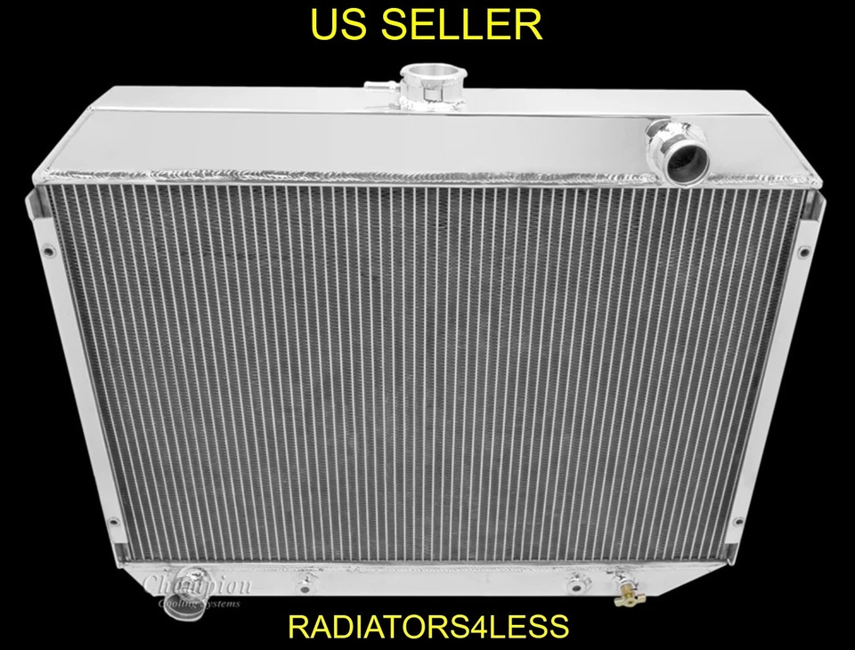 CAMPEÓN 4 FILAS RADIADOR ALUMINIO 1968-1974 DODGE MOPAR COCHES 26" NÚCLEO ANCHO MC375 Foto 1 de 2