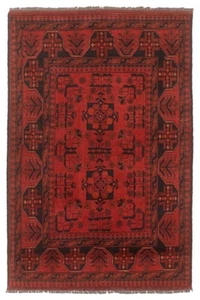 Vintage Hand-Knotted Area Rug 3'2" x 4'11" Traditional Wool Carpet - Picture 1 of 9