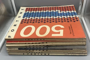 Vintage Lot of (7) 1960's Fortune Magazines 1964 & 1966 - Imagen 1 de 8