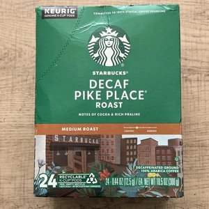 Starbucks Pike Place Decaf Roast K Cups 24 Med Roast Hot Coffee Beverage FS - Bild 1 von 6