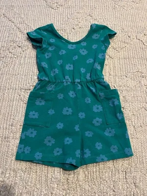 Mameluco floral verde/verde azulado para niña ALICE & AMES talla 4 Foto 1 de 2