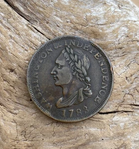 1783 Unity Sates 1 Cent Copper Washington & Independence Colonial Coin - Picture 1 of 14