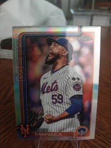 2025 Topps Chrome Sean Manaea 287 Refractor - Picture 1 of 2