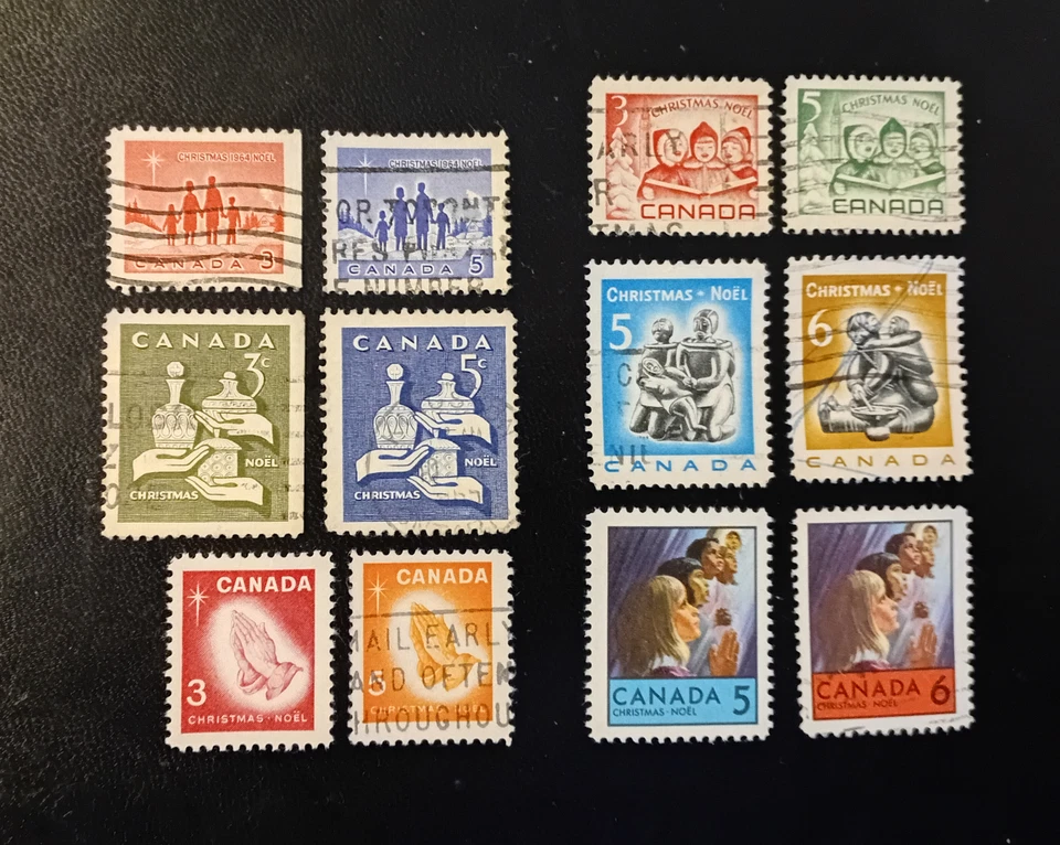 All Canada Christmas stamp issues of the 1960s (used) - Image 1 of 1