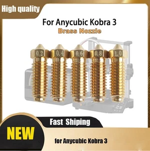 0.2-1.0mm Brass Nozzle For Anycubic Kobra 3 Volcano Nozzle 3D Printer Parts - Picture 1 of 15
