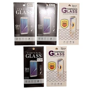 5er Set Hartglas Displayschutzfolien 9H für Alcatel verschiedene geöffnete Box - Bild 1 von 7