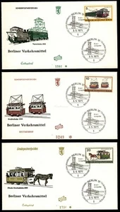 FDC Germany Berlin, 1971. 90th Anniv. Berlin Traffic History - Picture 1 of 5
