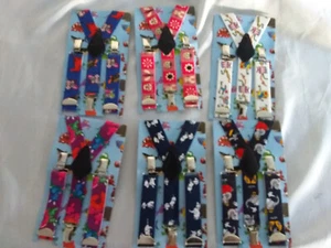 KINDERHOSENTRÄGER ++ versch. Farben und Motive++ Stretchhosenträger ++Nr. 4 C+ - Bild 1 von 14