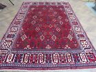 A DAZZLING OLD HANDMADE TRADITIONAL ORIENTAL WOOL ON COTTON RUG(310 x 221 cm)+