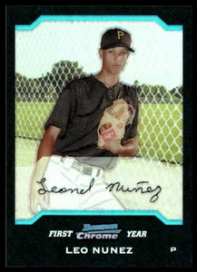 2004 Bowman Chrome #288 Leo Nunez Refractors Pittsburgh Pirates - Picture 1 of 2