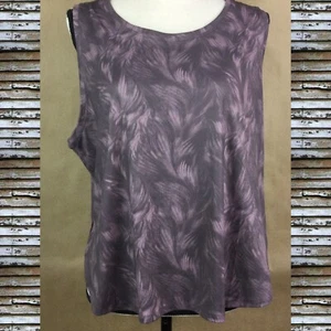 90 Degrees By REFLEX Women’s Running Activewear Tank Top Crop Palm Leaf Size XXL - Picture 1 of 7