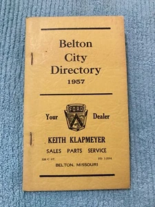 Vintage:  1957 Belton, Missouri City Directory - Belton First City Directory - Picture 1 of 10