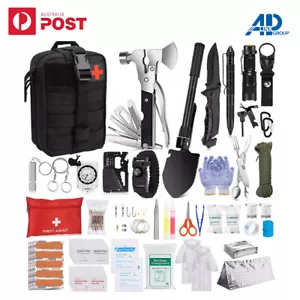 36 Emergency Survival Equipment Kit Sports Tactical Hiking Camping - Picture 1 of 8