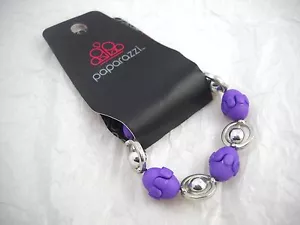 Pulsera elástica púrpura de paparazzi nueva con etiquetas - Imagen 1 de 2