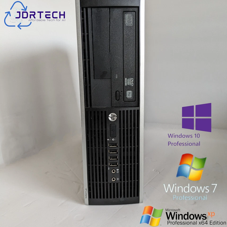Customizable Retro Desktop HP Elite 8300 SFF DT Intel Core i7 SSD 4GB W10/W7/XP - Image 1 of 4