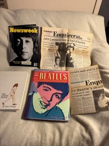 The Beatles Book And Newspaper Lot Newsweek John Lennon Paul McCartney Warhol - Imagen 1 de 14