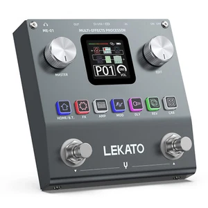 LEKATO Multi Effects Guitar Pedal Pocket Guitar Bass Effect Pedal 80 Presets - Picture 1 of 9