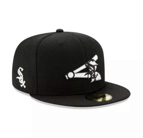 New Era Black Chicago White Sox 2021 Batting Practice 59FIFTY Mens Hat Sz 7  7/8 Cover